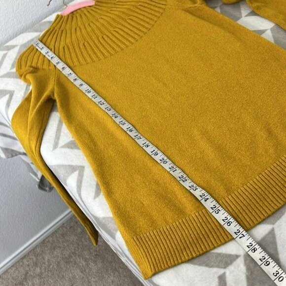 Anthropologie Welford Tunic Sweater Mustard Yellow‎ size XS - Picture 8 of 8